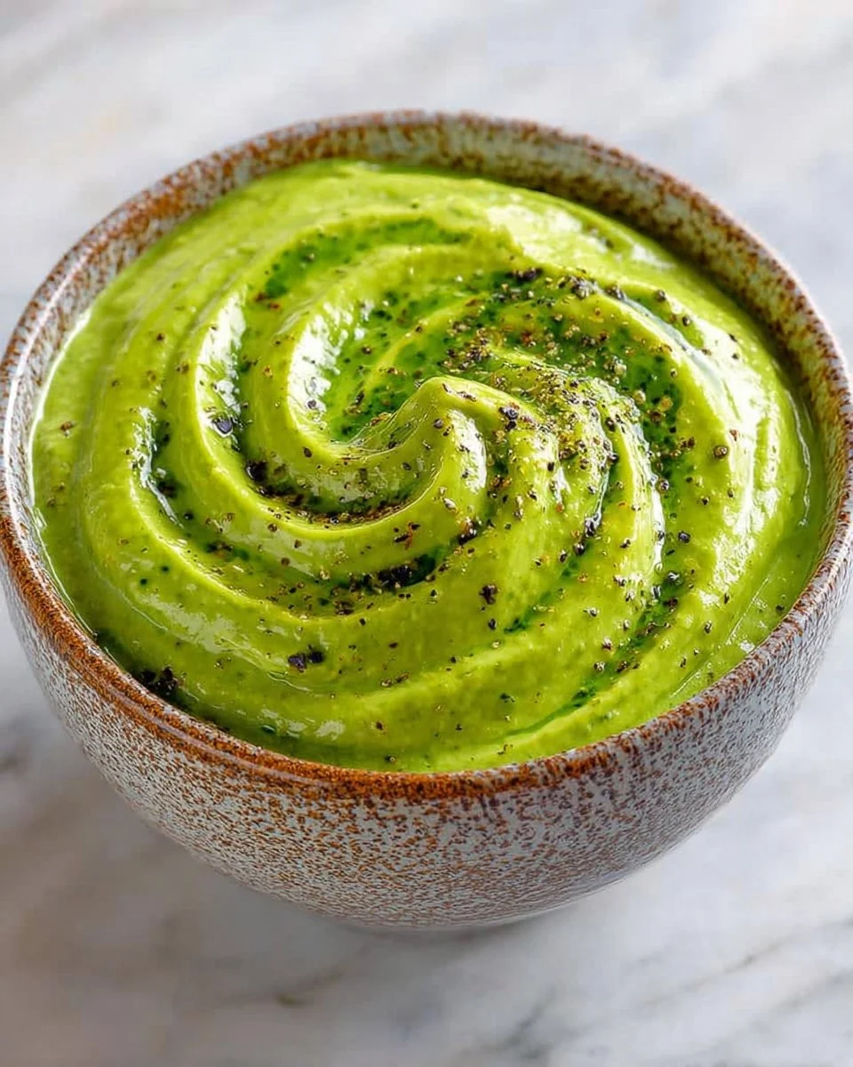 Delicious 5 minute avocado herb sauce ready to enhance your meals.