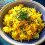 Easy lemon herb rice prepared with fresh ingredients
