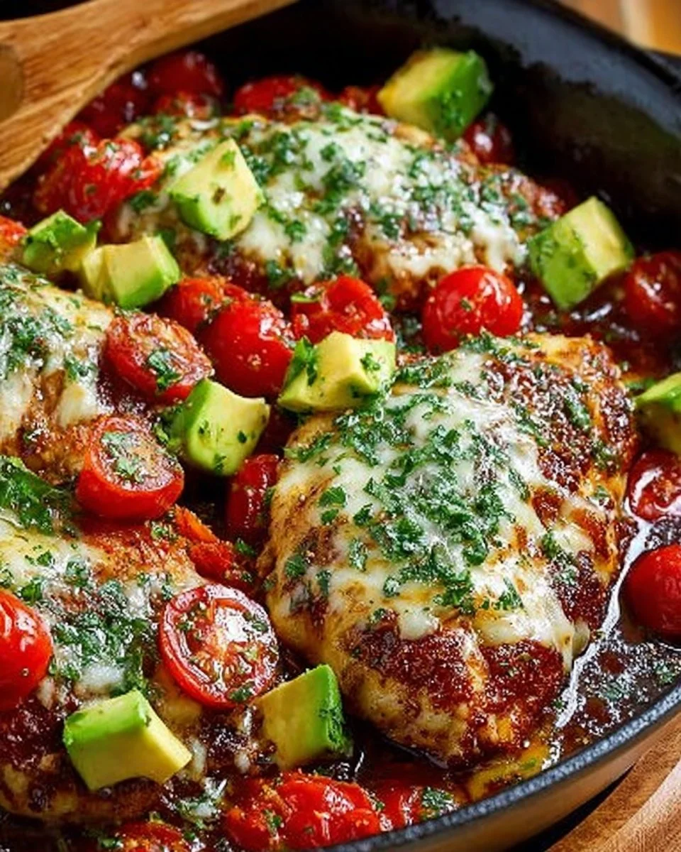 Delicious Monterey Chicken Skillet with savory ingredients