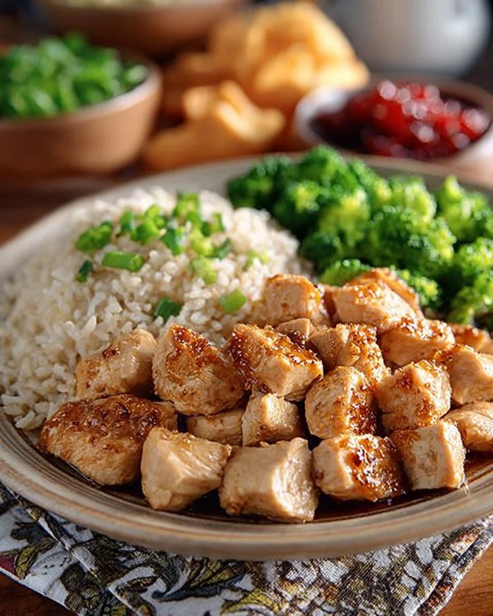 Pan-seared honey garlic chicken garnished and ready to serve.