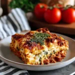 Delicious Crock Pot Vegetable Lasagna with fresh vegetables and cheese.