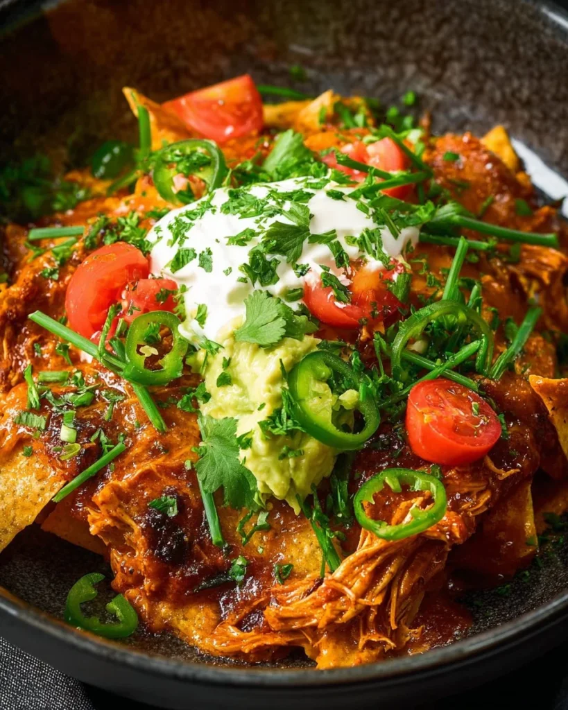 Delicious easy Crock Pot chicken enchiladas topped with cheese and garnished with cilantro