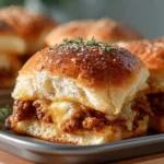 Savory Sloppy Joe Sliders served on a platter, perfect for any gathering.