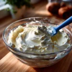 Delicious whipped cream cheese frosting on chocolate cake