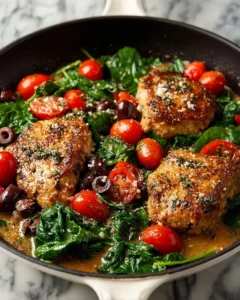 Grilled Mediterranean Chicken served with vegetables and herbs