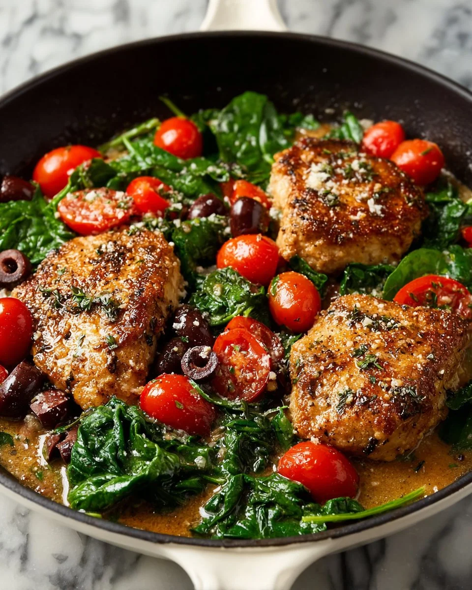 Grilled Mediterranean Chicken served with vegetables and herbs