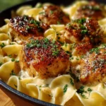 One-Pan Chicken served with Buttered Noodles