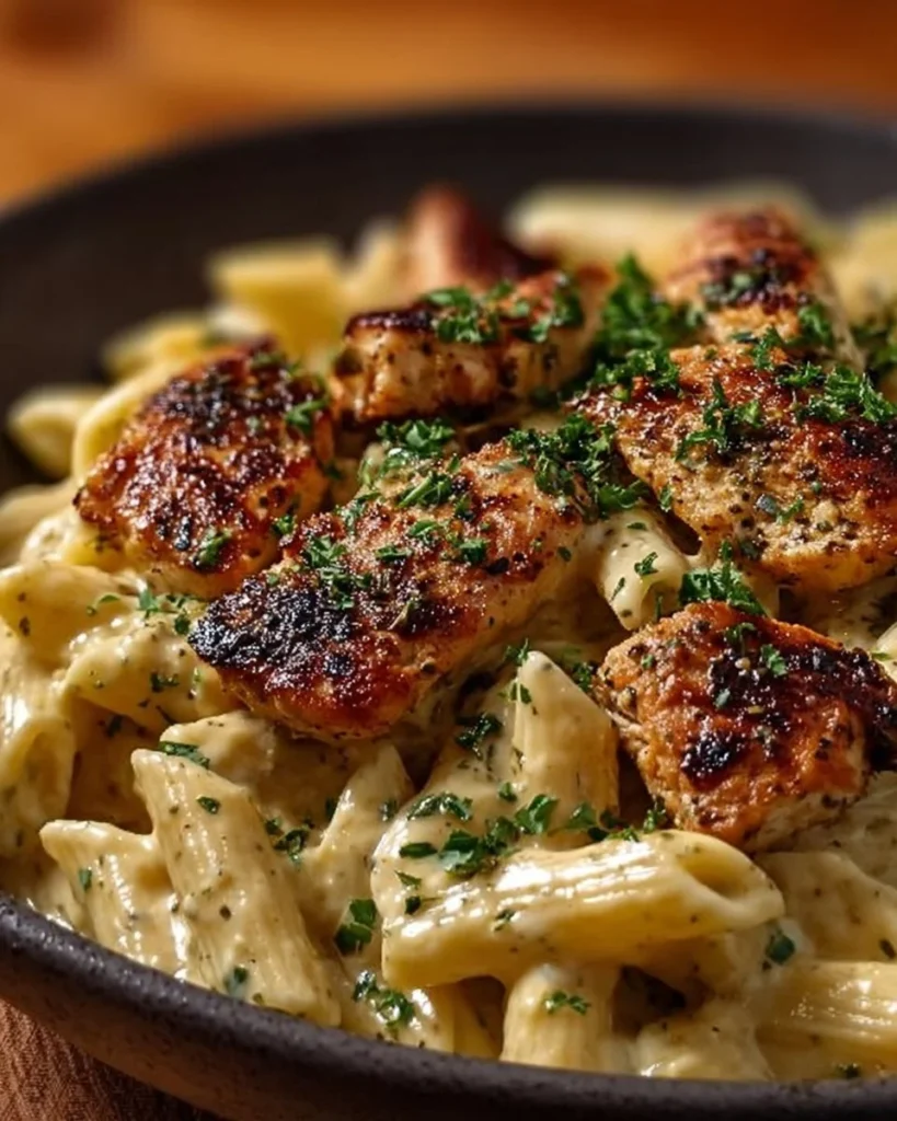 Delicious Cajun Chicken Pasta with creamy sauce and spices