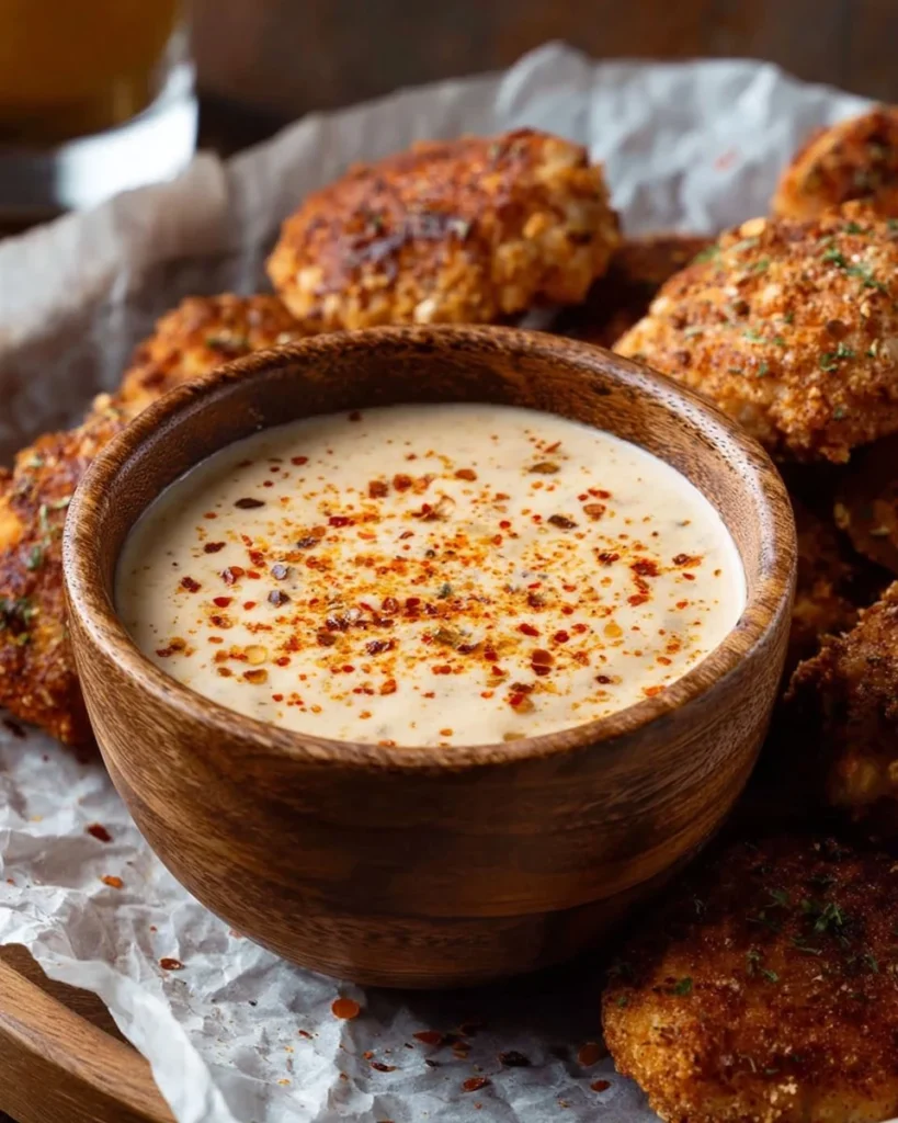 Delicious copycat Buffalo Wild Wings fried pickles served with dipping sauce