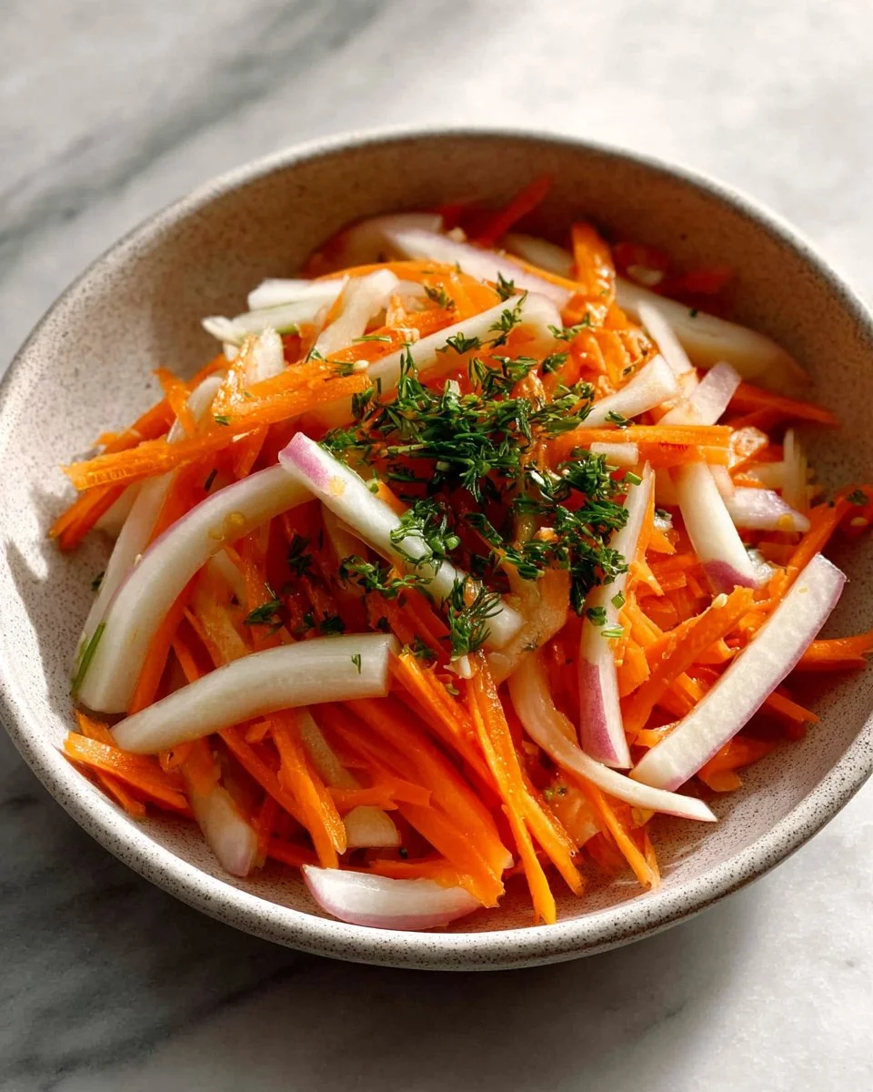 Banh Mi sandwich featuring colorful pickled vegetables for a fresh taste