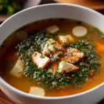 Delicious Slow Cooker Tuscan Chicken with herbs and sauce served on a plate