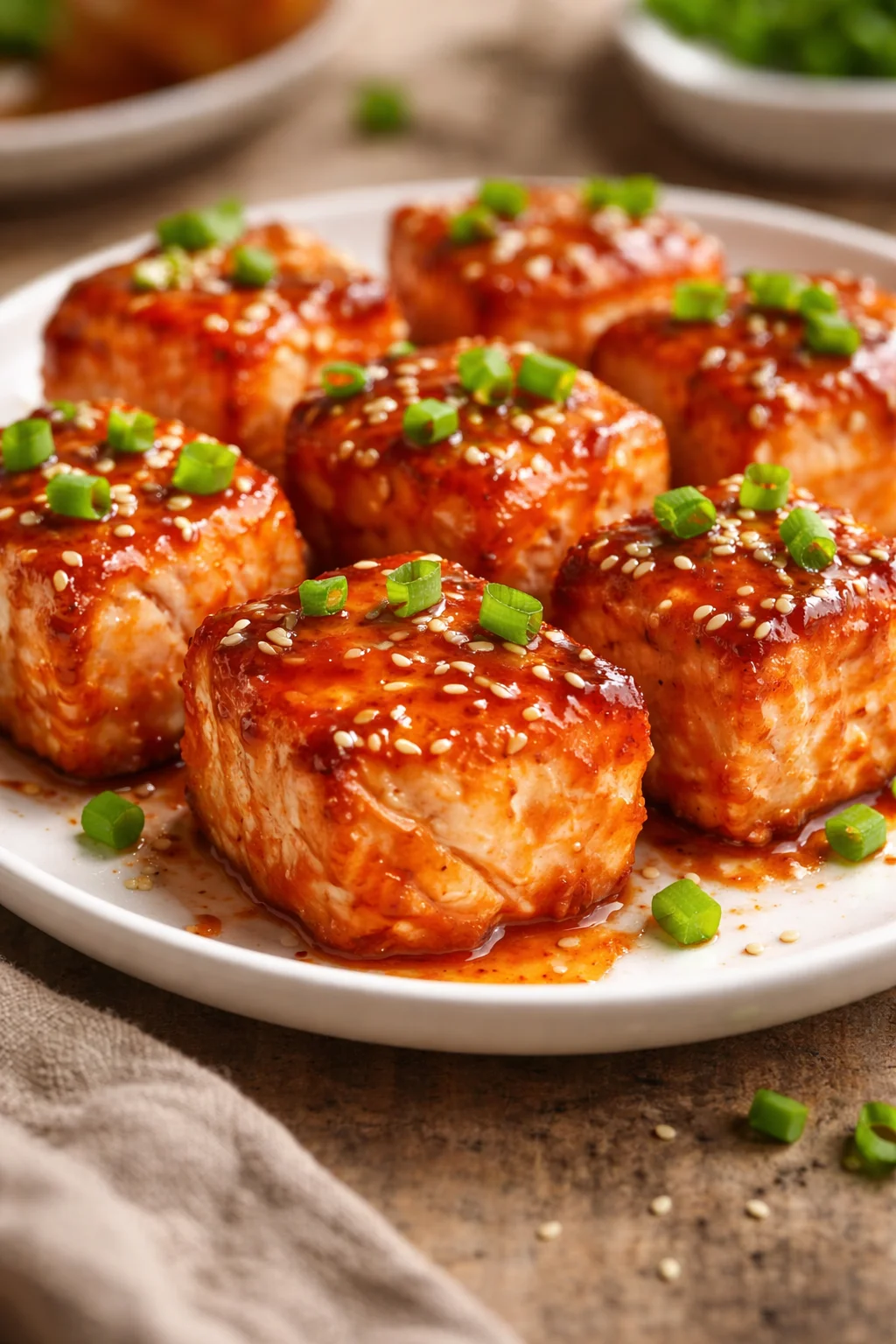 Bang Bang Salmon Bites - a flavorful seafood appetizer
