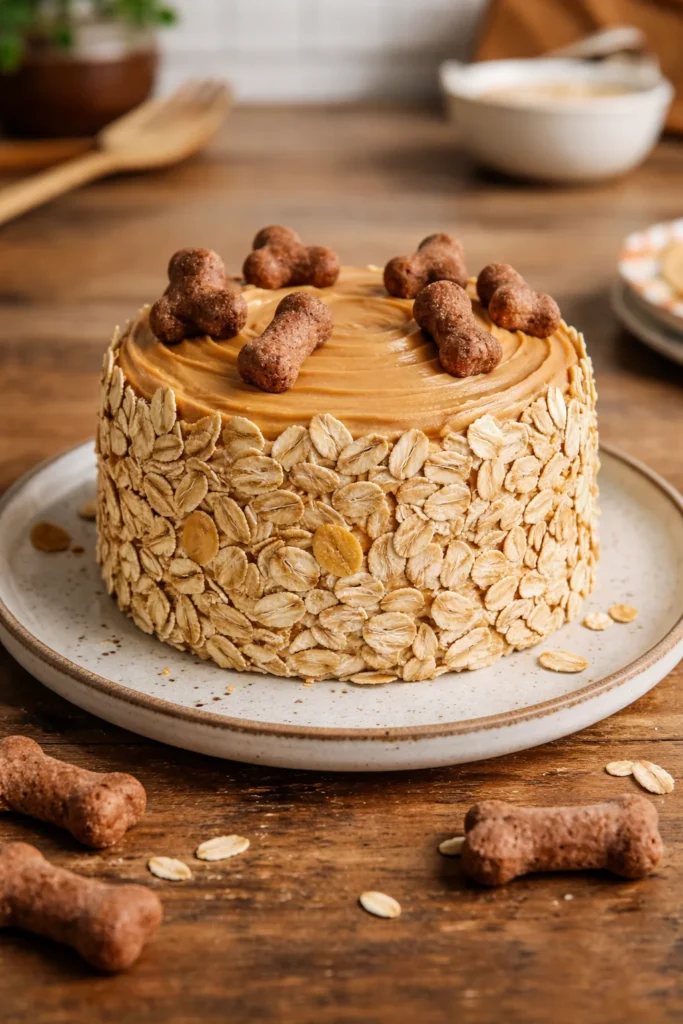 3-ingredient dog cake for a dog's birthday celebration