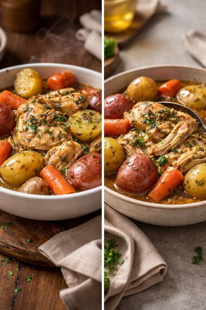 Crockpot Garlic Butter Chicken recipe with flavorful garlic butter sauce