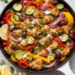Delicious Mediterranean Chicken Stir Fry with colorful vegetables
