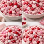 Valentine's Day themed Muddy Buddies dessert treat