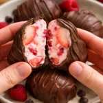 Chocolate Strawberry Yogurt Clusters - a delicious and healthy snack.