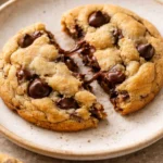Delicious Crumbl Chocolate Chip Cookie with gooey chocolate chips
