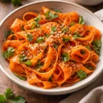 Crunchy TikTok carrot salad with fresh vegetables and dressing