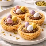 Easter desserts featuring Kataifi pastry, a tradition for festive celebrations.