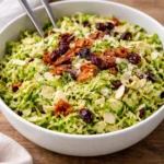 Easy shaved Brussels sprout salad with fresh ingredients and a light dressing