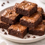 Delicious sourdough brownies made from sourdough discard recipe
