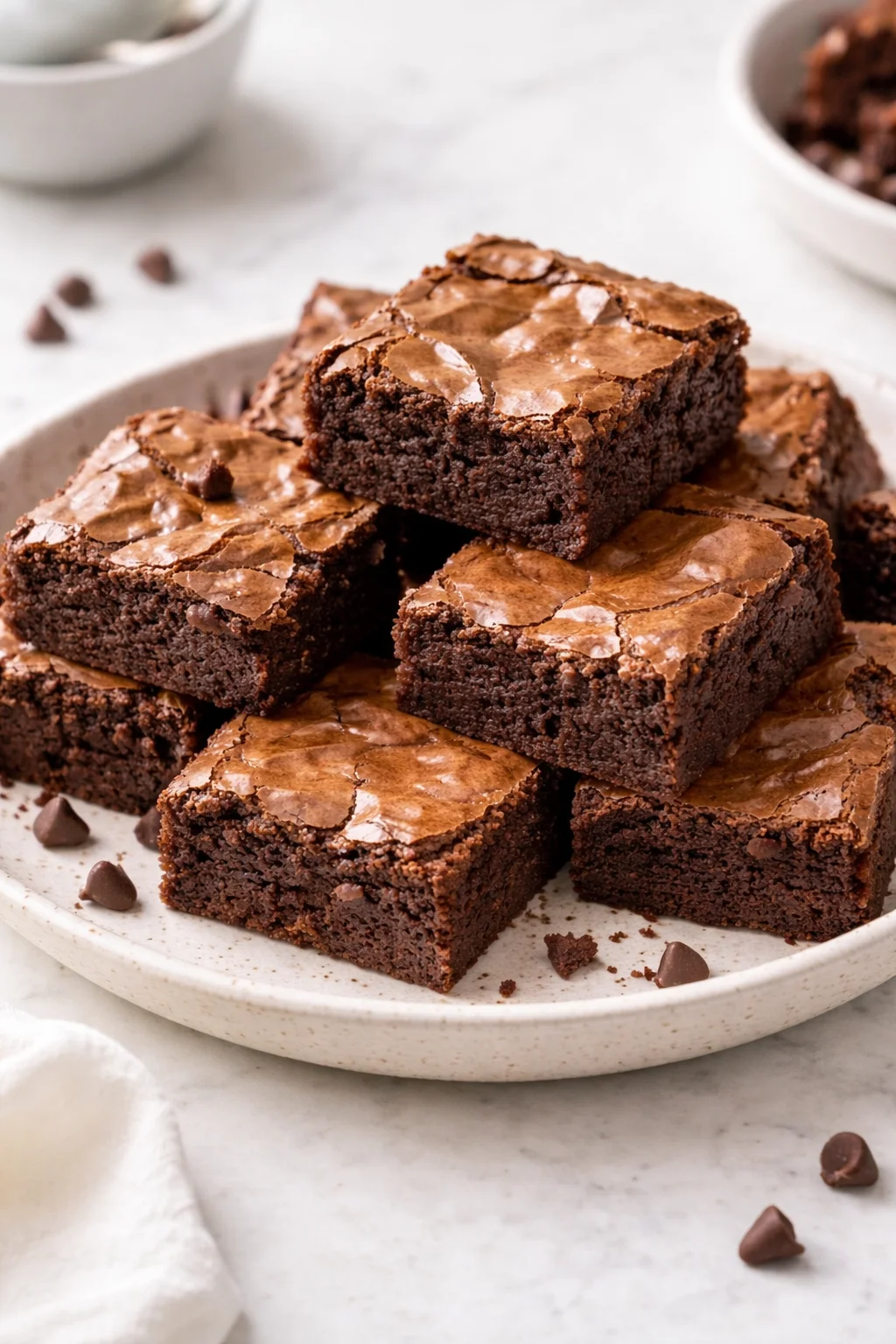 Delicious sourdough brownies made from sourdough discard recipe