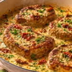 Deliciously cooked Marry Me Pork Chops served with vibrant sides.
