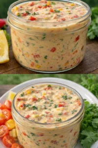 Delicious Rotel Ranch Dip served in a bowl with chips for dipping.