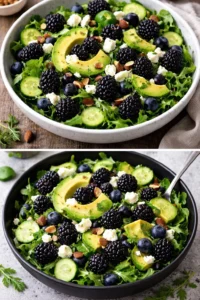 Delicious Blackberry Avocado Salad with vibrant colors and fresh ingredients
