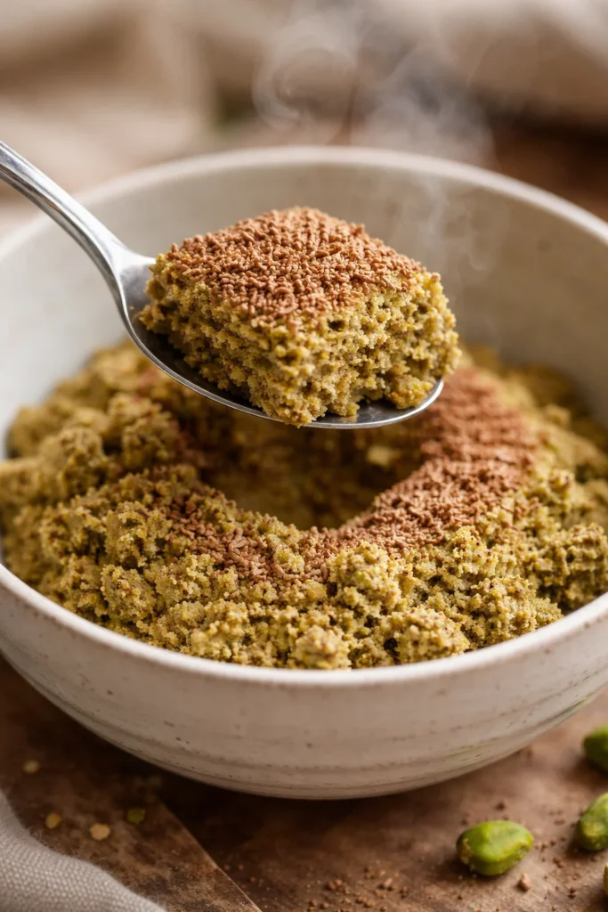 Crunchy Dubai chocolate bar with pistachio filling showcasing texture and confectionery appeal.