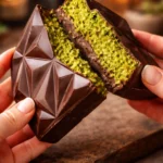 Delicious Dubai Chocolate Bar showcasing luxury cocoa flavors