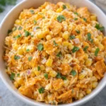 Delicious Fritos Corn Salad served in a bowl with colorful ingredients